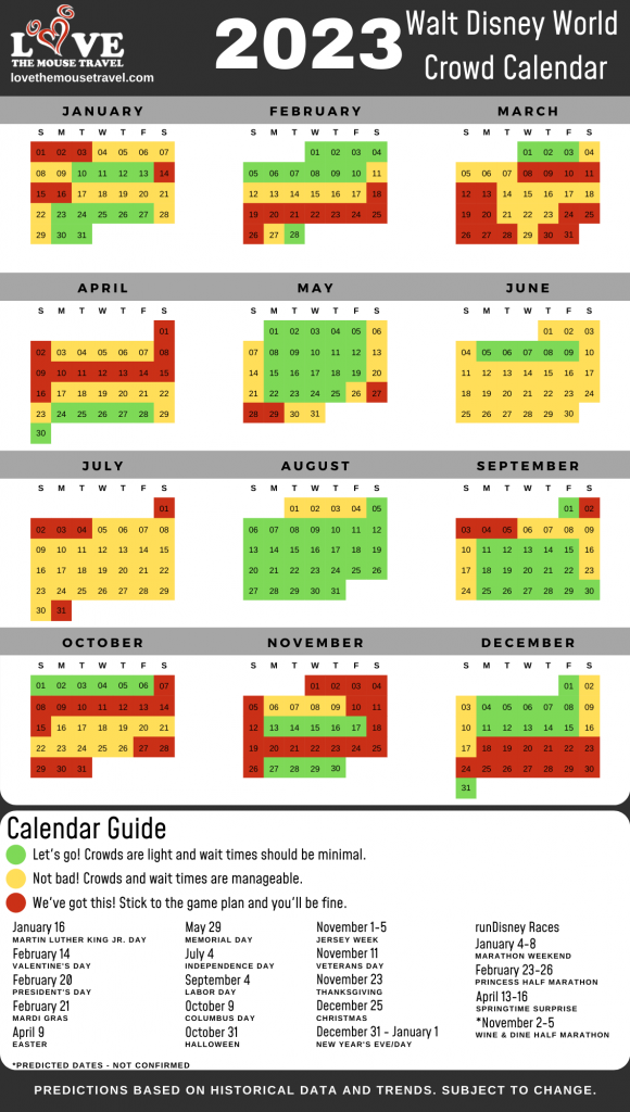 Seaworld Orlando Crowd Calendar 2023 Printable Calendar 2023